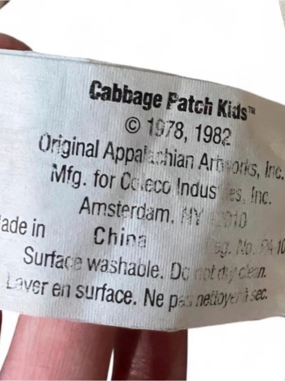 Vintage 80’s Girl Cabbage Patch Doll in Blue Vintage Dress